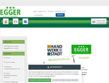Tablet Screenshot of egger-online.de